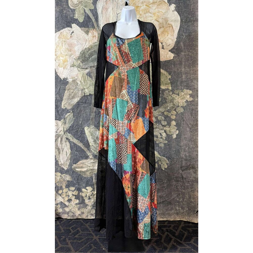 New Free People Parker Patchwork Maxi Dress L - Picture 6 of 10